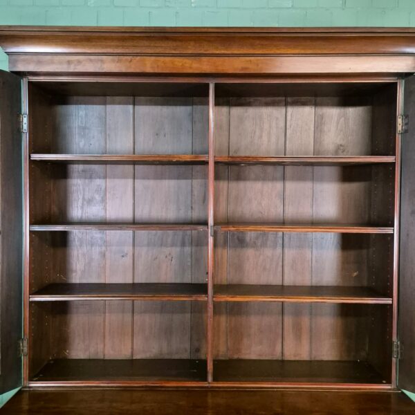 Bücherschrank Vitrine Biedermeier 1840 Mahagoni – Bild 12