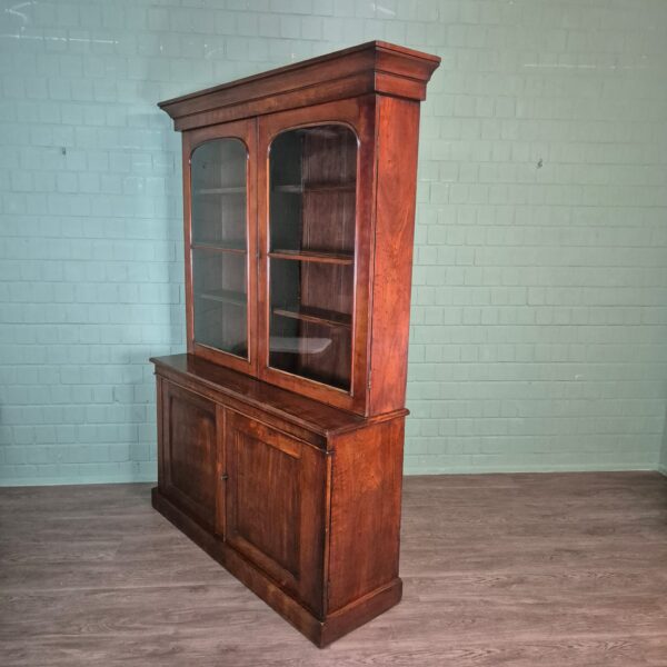 Bücherschrank Vitrine Biedermeier 1840 Mahagoni – Bild 4