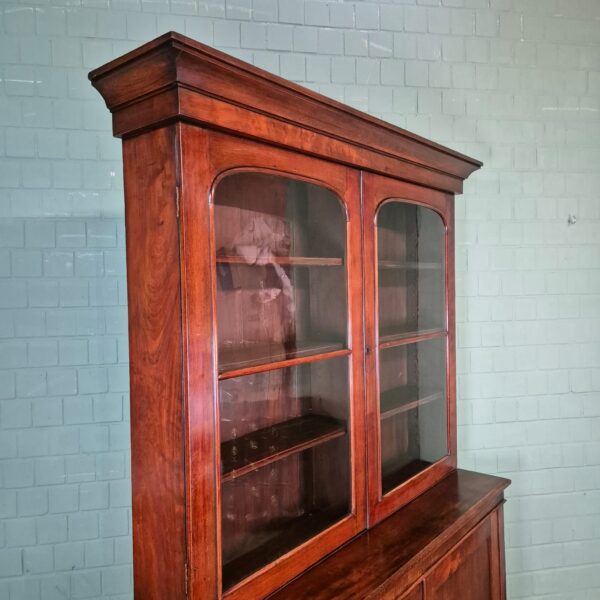 Bücherschrank Vitrine Biedermeier 1840 Mahagoni – Bild 5