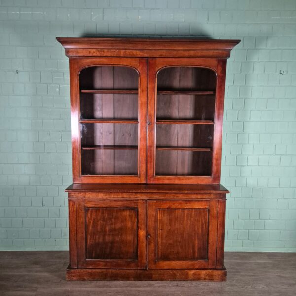 Bücherschrank Vitrine Biedermeier 1840 Mahagoni – Bild 3