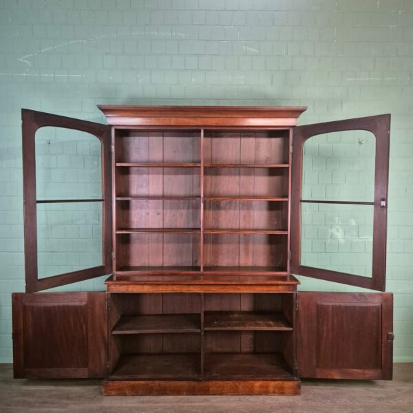 Bücherschrank Vitrine Biedermeier 1840 Mahagoni – Bild 11