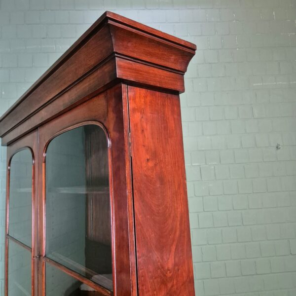 Bücherschrank Vitrine Biedermeier 1840 Mahagoni – Bild 8