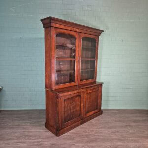 Bücherschrank Vitrine Biedermeier 1840 Mahagoni