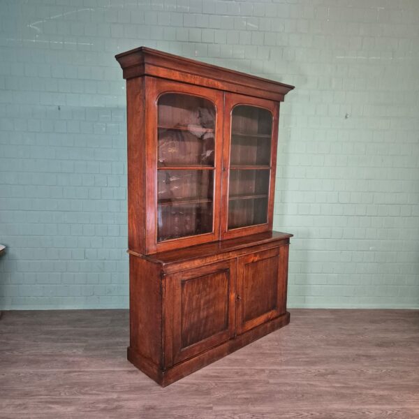 Bücherschrank Vitrine Biedermeier 1840 Mahagoni