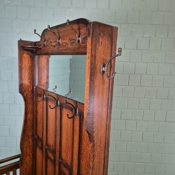 Garderobe Art-Deco 1930 Eiche – Bild 10