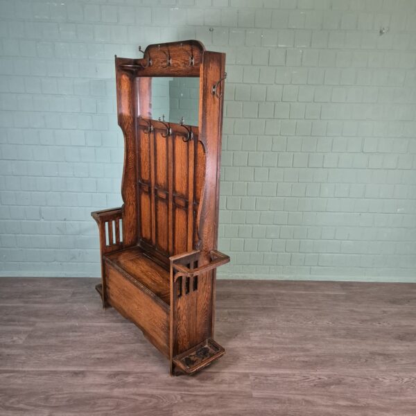 Garderobe Art-Deco 1930 Eiche – Bild 3
