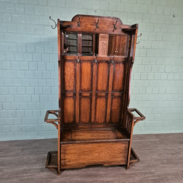Garderobe Art-Deco 1930 Eiche – Bild 4