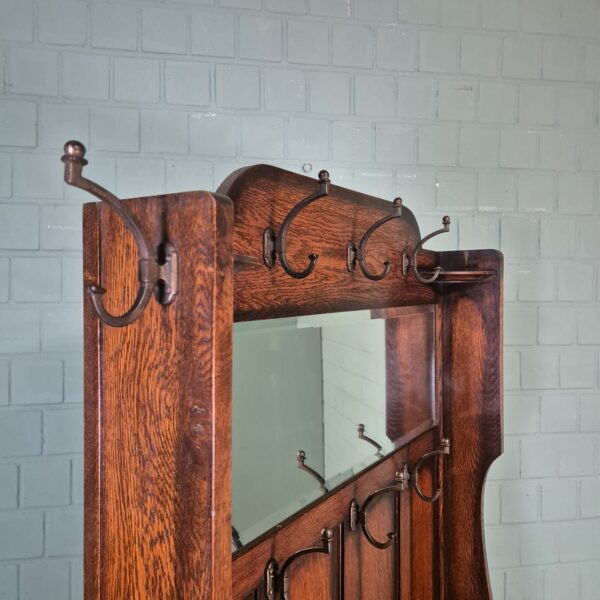 Garderobe Art-Deco 1930 Eiche – Bild 5