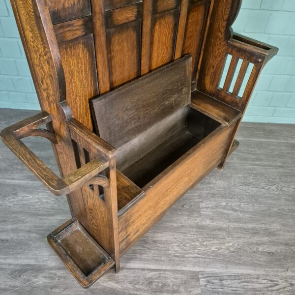 Garderobe Art-Deco 1930 Eiche – Bild 14