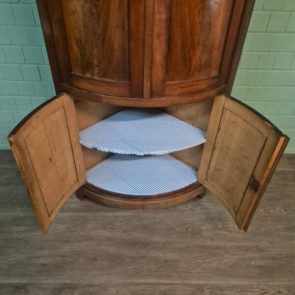Eckschrank Biedermeier 1850 Mahagoni – Bild 12