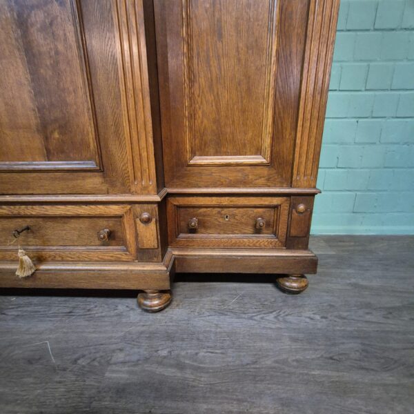 Schrank Kleiderschrank Gründerzeitstil Eiche – Bild 10