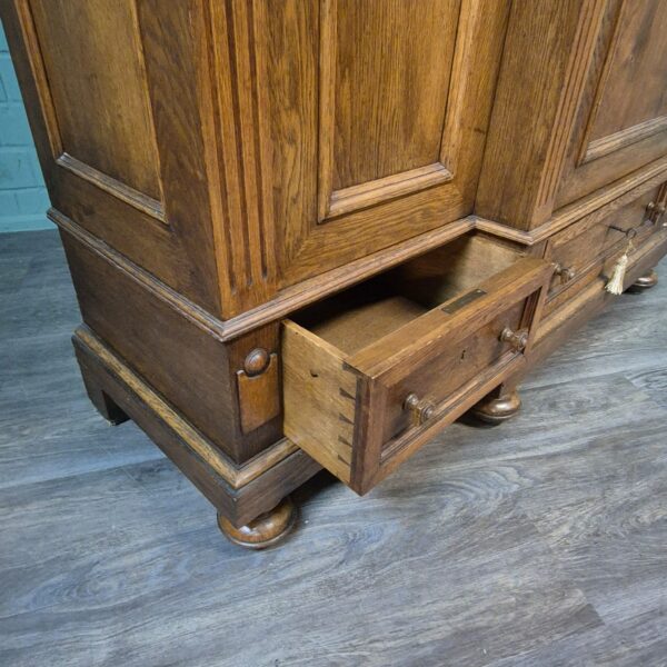 Schrank Kleiderschrank Gründerzeitstil Eiche – Bild 22