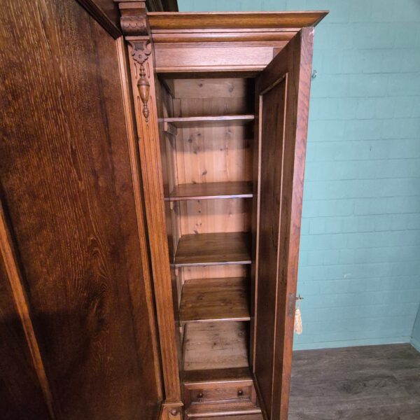 Schrank Kleiderschrank Gründerzeitstil Eiche – Bild 17