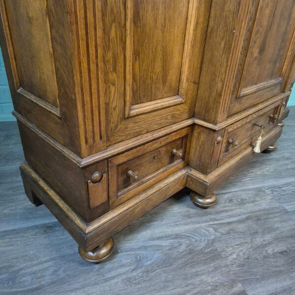 Schrank Kleiderschrank Gründerzeitstil Eiche – Bild 8