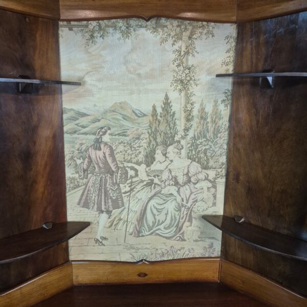 Eckschrank Biedermeier 1860 Nussbaum – Bild 10