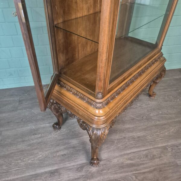 Vitrine Geschirrschrank Neubarock Nussbaum 1,06 m – Bild 18