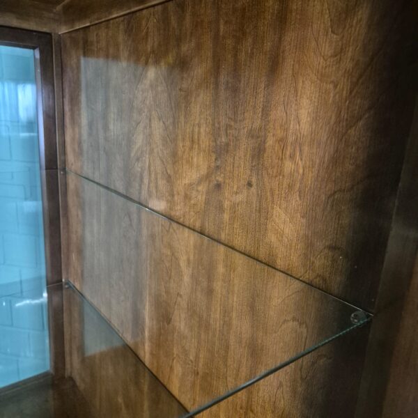 Vitrine Geschirrschrank Neubarock Nussbaum 1,06 m – Bild 20