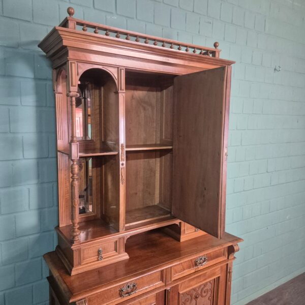 Buffetschrank Schrank Gründerzeit 1890 Nussbaum – Bild 20