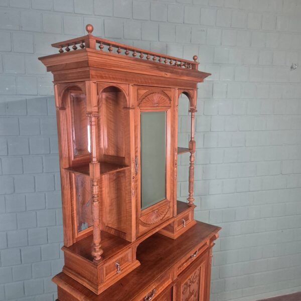 Buffetschrank Schrank Gründerzeit 1890 Nussbaum – Bild 4