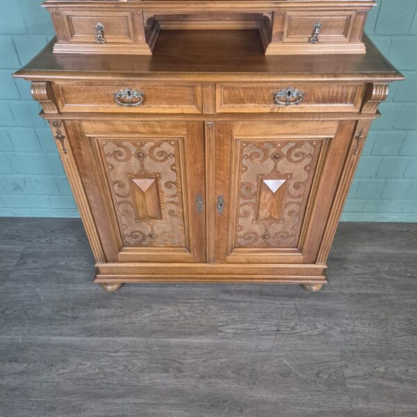 Buffetschrank Schrank Gründerzeit 1890 Nussbaum – Bild 6