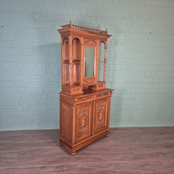 Buffetschrank Schrank Gründerzeit 1890 Nussbaum