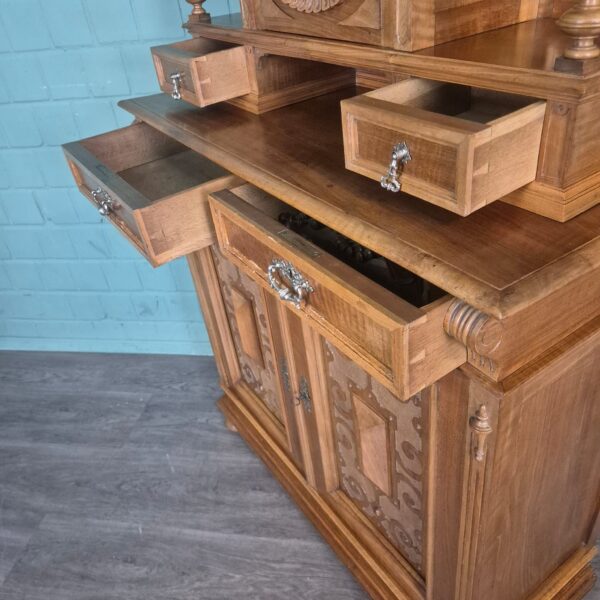 Buffetschrank Schrank Gründerzeit 1890 Nussbaum – Bild 21