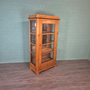 Vitrine Geschirrschrank Biedermeier 1850 Kirschbaum