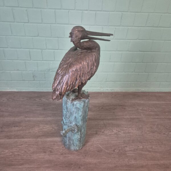 Skulptur Dekoration Pelikan Bronze 0,96 m – Bild 8