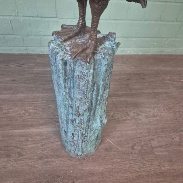 Skulptur Dekoration Pelikan Bronze 0,96 m – Bild 6
