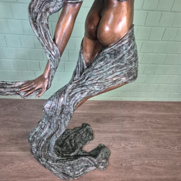 Skulptur Dekoration Nymphe Bronze 1,90 m – Bild 7