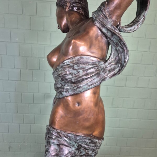 Skulptur Dekoration Nymphe Bronze 1,90 m – Bild 16