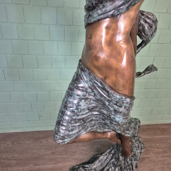 Skulptur Dekoration Nymphe Bronze 1,90 m – Bild 17