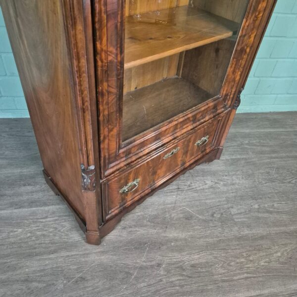 Vitrine Geschirrschrank Biedermeier 1860 Mahagoni – Bild 6