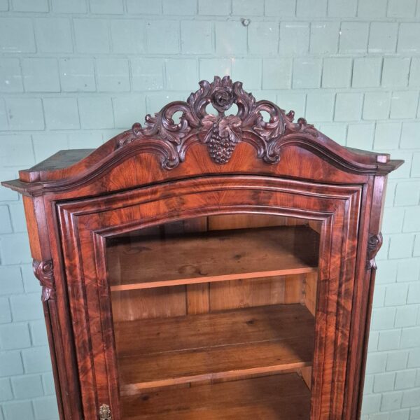 Vitrine Geschirrschrank Biedermeier 1860 Mahagoni – Bild 10