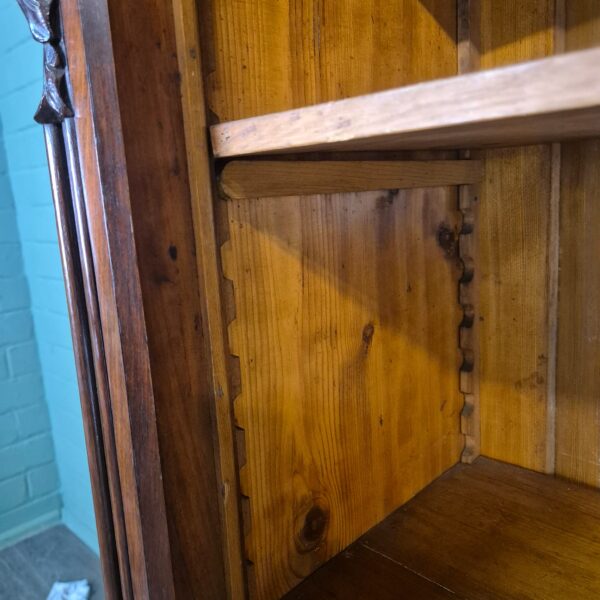 Vitrine Geschirrschrank Biedermeier 1860 Mahagoni – Bild 13