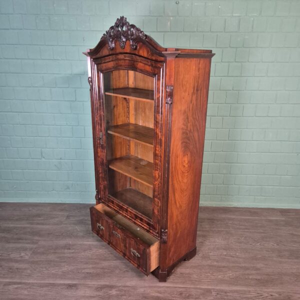 Vitrine Geschirrschrank Biedermeier 1860 Mahagoni – Bild 14