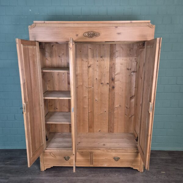 Schrank Kleiderschrank Jugendstil 1900 Kiefer – Bild 16
