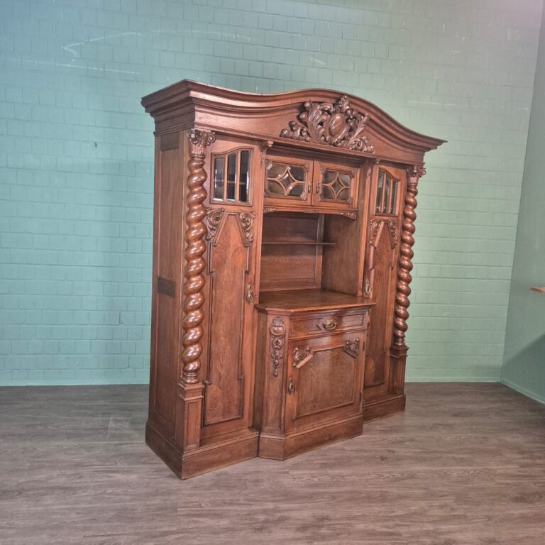 Buffetschrank Schrank Neubarock Eiche 2,20 m – Bild 4