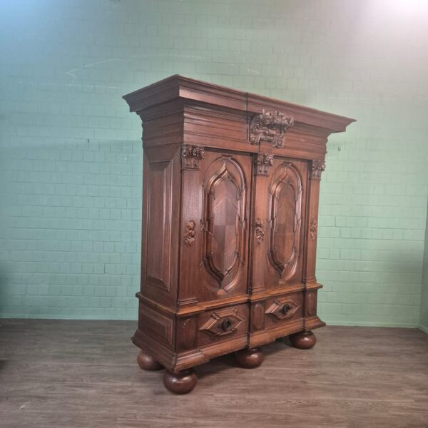 Schrank Kleiderschrank Historismus 1880 Eiche