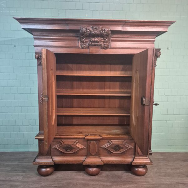 Schrank Kleiderschrank Historismus 1880 Eiche – Bild 18