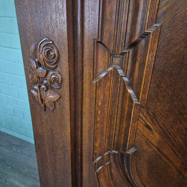 Schrank Kleiderschrank Historismus 1880 Eiche – Bild 8