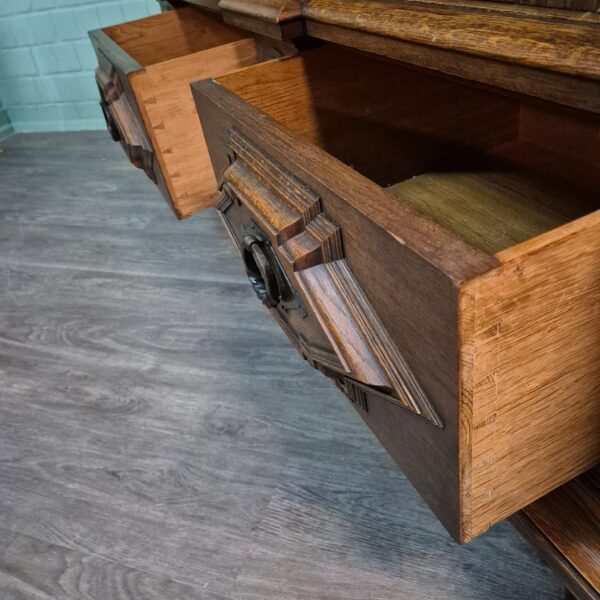 Schrank Kleiderschrank Historismus 1880 Eiche – Bild 23