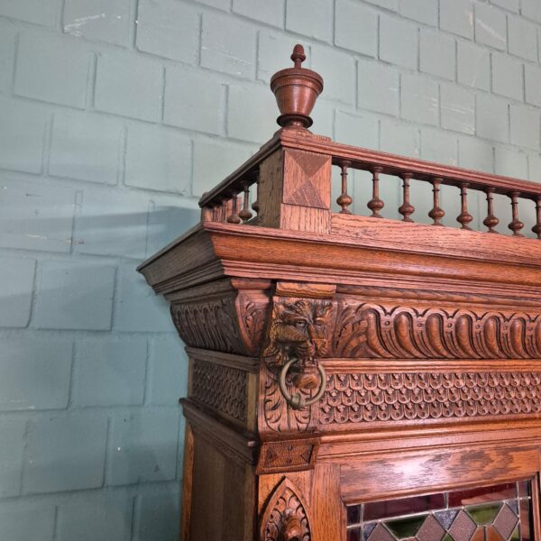 Buffetschrank Schrank Gründerzeit 1880 Eiche – Bild 8