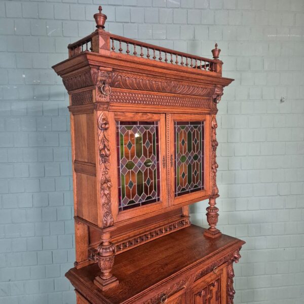 Buffetschrank Schrank Gründerzeit 1880 Eiche – Bild 6