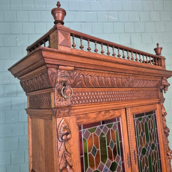 Buffetschrank Schrank Gründerzeit 1880 Eiche – Bild 7