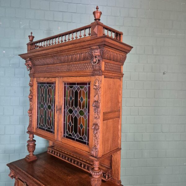 Buffetschrank Schrank Gründerzeit 1880 Eiche – Bild 16