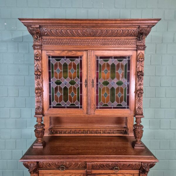 Buffetschrank Schrank Gründerzeit 1880 Eiche – Bild 20