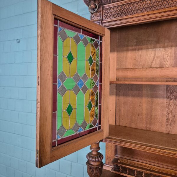 Buffetschrank Schrank Gründerzeit 1880 Eiche – Bild 24
