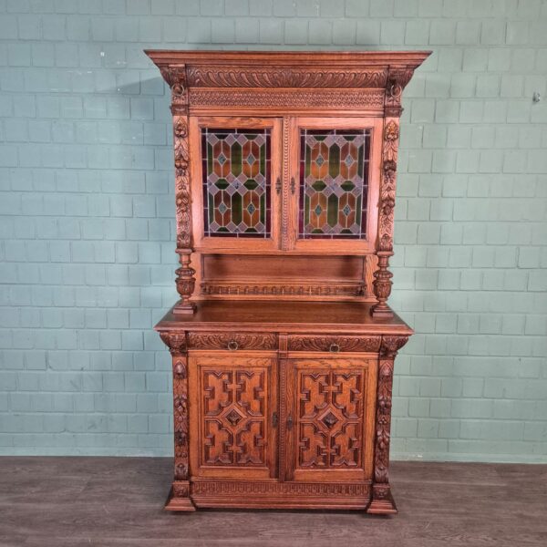 Buffetschrank Schrank Gründerzeit 1880 Eiche – Bild 4