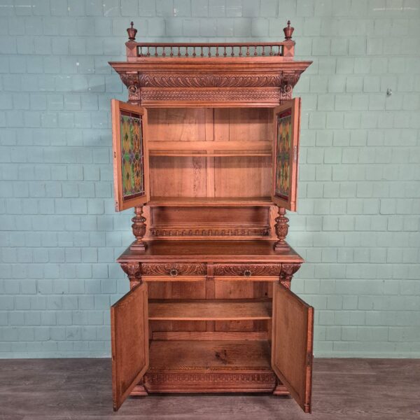 Buffetschrank Schrank Gründerzeit 1880 Eiche – Bild 22